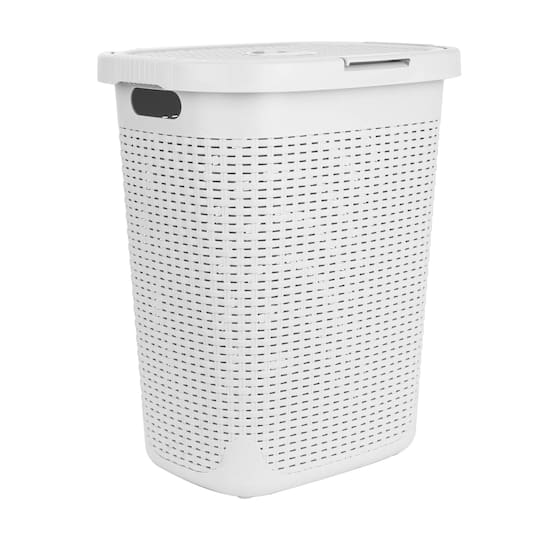 Mind Reader 21'' Hamper Laundry Basket with Cutout Handles